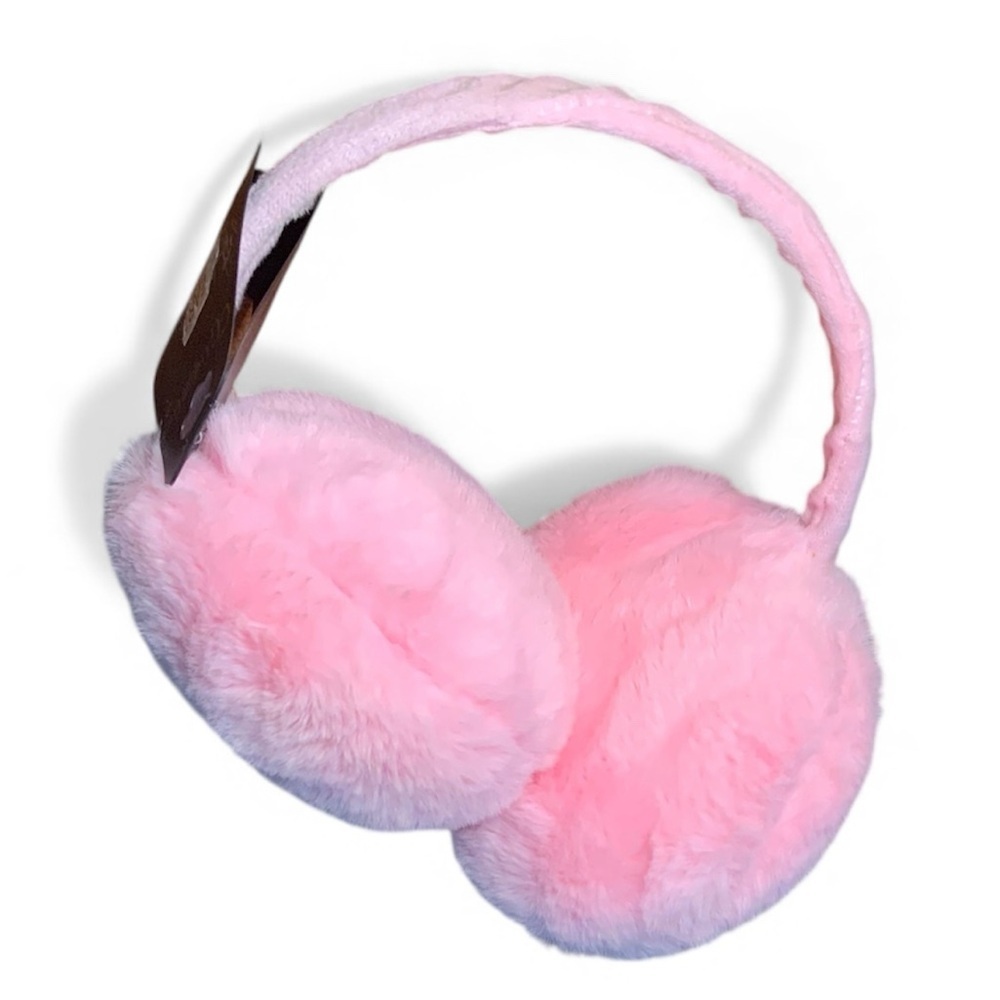 Cozy Pink Plush Earmuffs – Winter Essential - Picture 2 of 4